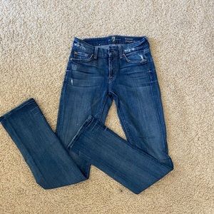 7 for all mankind jeans size 25 worn twice